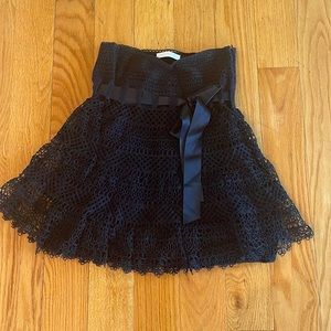 Valentino crochet black skirt. Size M.